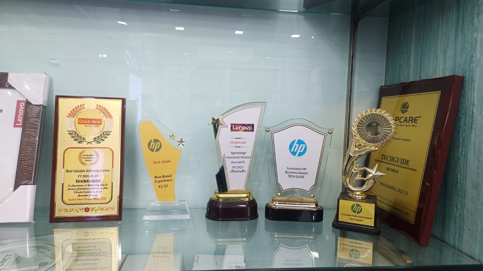Trophies of Awards won by TechGuide from IT Brands